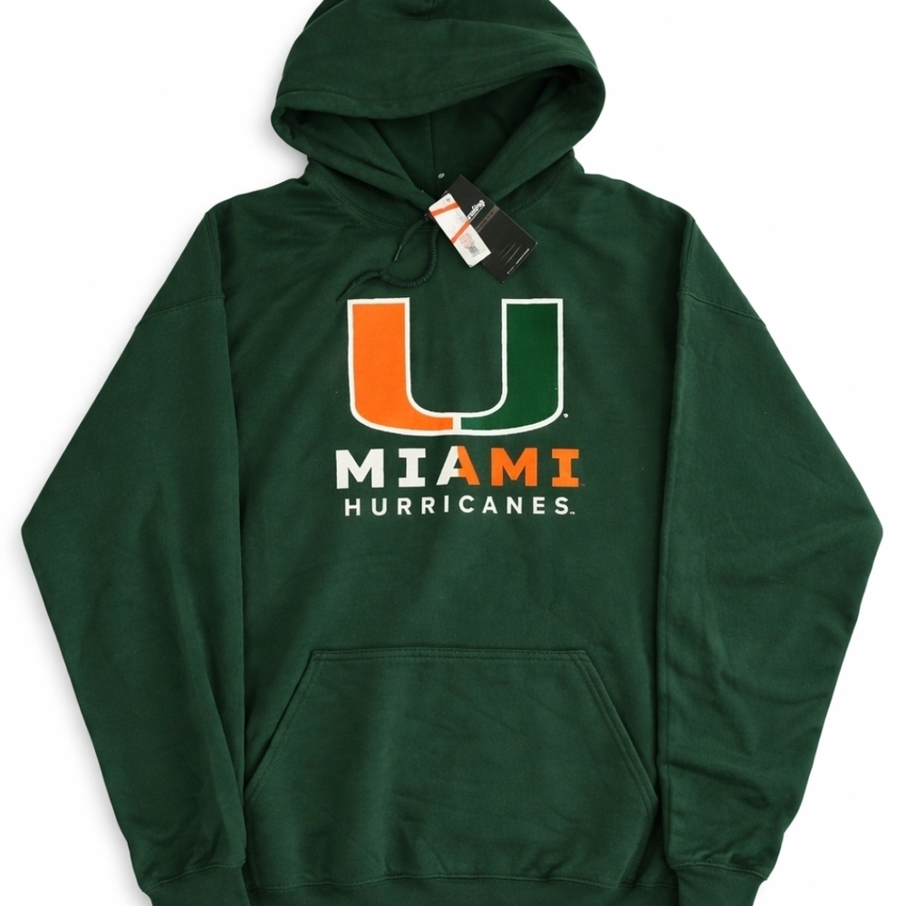 Green Miami Hurricanes Hoodie